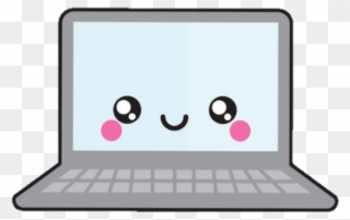 Computer Clipart Kawaii - Cute Computer Clipart - Png Download