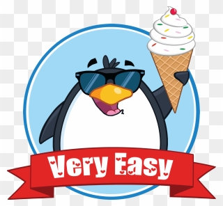 Penguin With Ice Cream Clipart