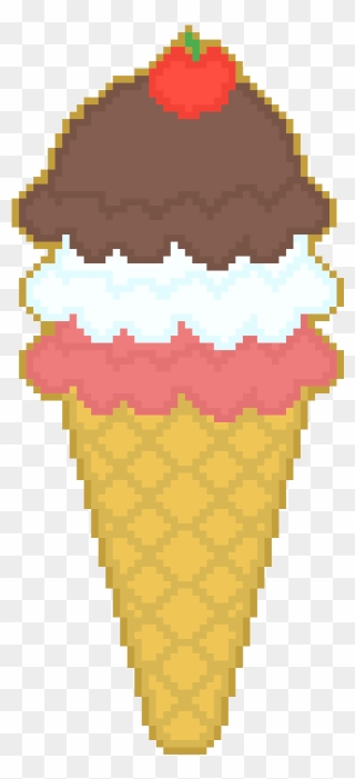 Triple Decker Ice Cream Clipart