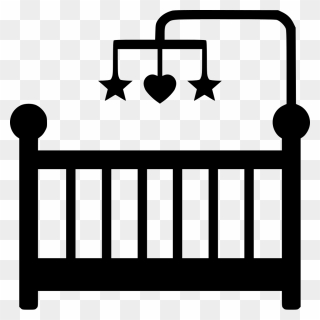 Cots Infant Clip Art - Baby Crib Drawing Easy - Png Download