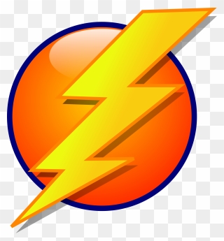Transparent Electricity Clipart - Lightning Bolt Clipart - Png Download