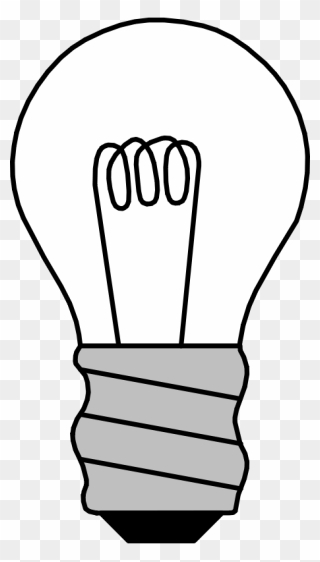 Free Light Bulb Off - Light Bulb Filament Clipart - Png Download