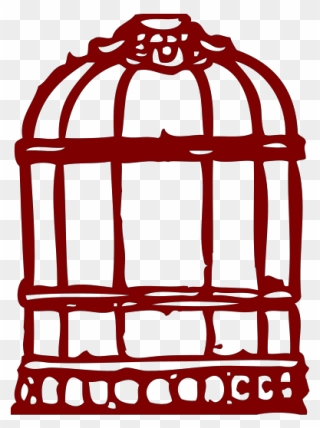 Bird In Cage Clipart Black And White Png Transparent Png