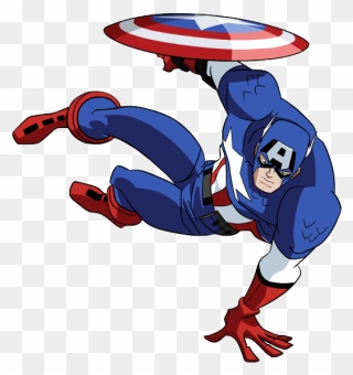 Captain America Clipart - Cartoon Clipart Captain America - Png Download