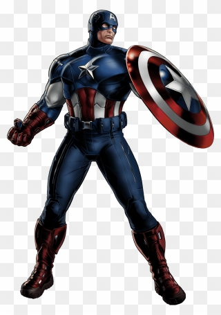 Captain America Looking Right Transparent Png - Captain America Transparent Clipart