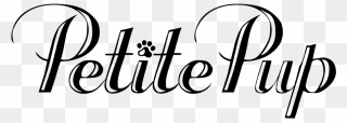 Petite Pup - Calligraphy Clipart