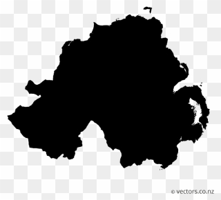 Flag Of Northern Ireland Vector Map - Northern Ireland Vector Clipart
