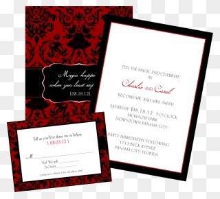 Invitation Card Png - Wedding Card Print Png Clipart