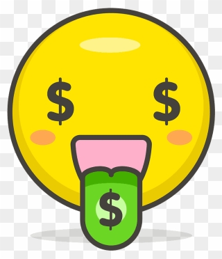 Money-mouth Face Emoji Clipart - Money Emoji .png Transparent Png