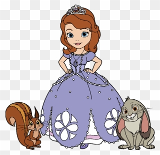Sofia The First Clip Art - Easy Sofia The First Drawing - Png Download