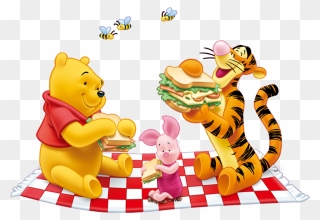 Winnie The Pooh And Tigger Eating Clipart