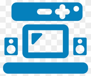 Theateruniversalremotes Blue Clipart