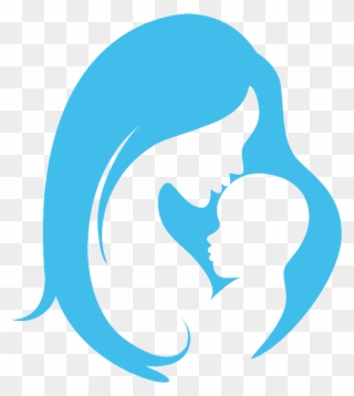 Child Infant Mother Logo Maternal Bond - Drawing Mother And Baby Clipart