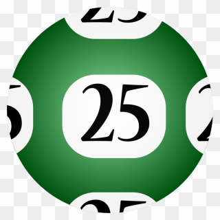 Ball,area,symbol - Lottery Ball Number 25 Clipart