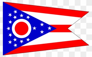 Flag Of Ohio Drapeau Bandiera Bandeira Flagga Flagartist - Ohio Flag Clipart