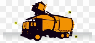 Garbage Clipart Industrial Waste - Truck - Png Download