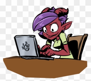 Working On The Script For Issue - Cartoon Clipart