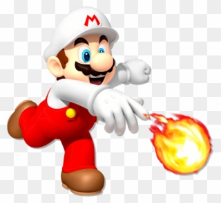 When Mario Picks Up A Fire Flower, He Turns Into Fire - Super Mario Party Pull-string Pinata Clipart