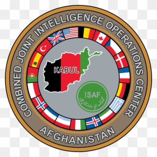 Hq-isaf Combine Joint Intelligence Operations Cen - 5 Ft. X 8 Ft. Isaf Flag Nylon Printed Outdoor Use Clipart