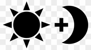Day And Night Icon - Grey Sun Icon Png Clipart