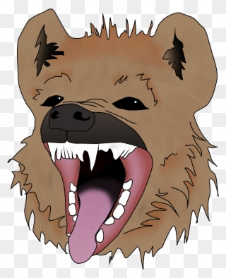 Hyena Cliparts - Hyena Face Transparent - Png Download