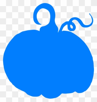 Clip Art Library Library Blue Pumpkin Clipart - Silhouette Pumpkin Clip Art - Png Download