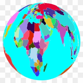 Clipart World Globe 6 - Colorful World Globe - Png Download
