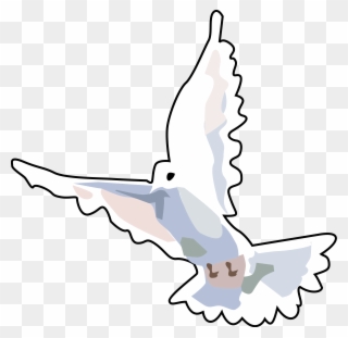 Flying Dove Art - Dove Clip Art - Png Download