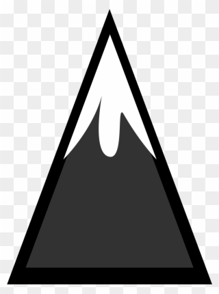 Mountain Peak Clipart Black And White Hidef Mountain - Mountain Symbol On A Map - Png Download