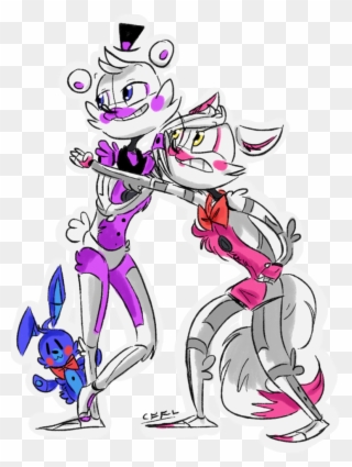 Funtime Foxy, Fnaf Sl, Fnaf Sister Location, Indie - Ft Foxy X Ballora Clipart
