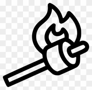 Roasting Marshmallows Comments - Clip Art Roasting Marshmallows - Png Download