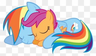 Mlp Rainbow Dash And Her Parents Clipart