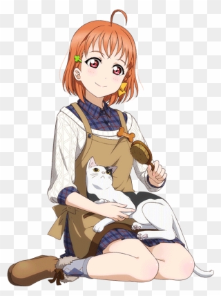 I Don't Mind The Different Hair Lengths Because I Can - Chika Takami Cards Transparent Clipart