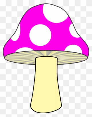 Mushroom,nature,mushroom Pink,pink - รูป เห็ด การ์ตูน สีชมพู Clipart