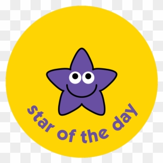 Star Of The Day - Reward Star Stickers Clipart