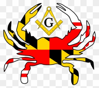 Maryland Flag In Crab Clipart