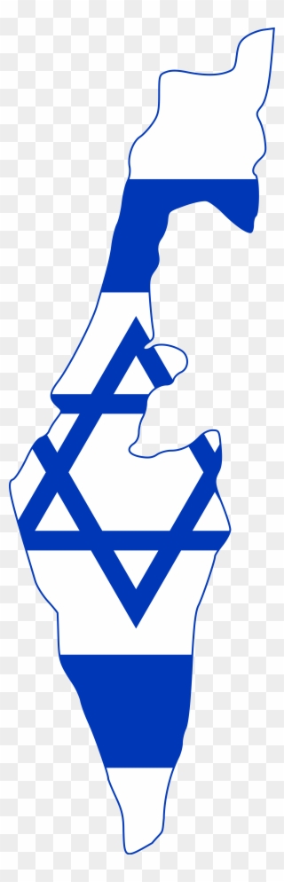 Israel Flag On Country Clipart