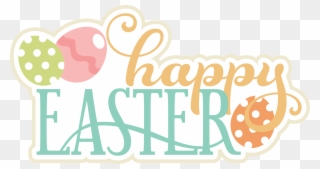 Memory Clipart Title Scrapbook - Transparent Happy Easter Title - Png Download
