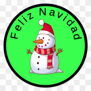 Feliz Navidad Sticker - Snowman Clipart