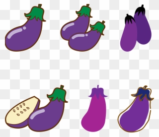 Big Image - Eggplants Icons Clipart