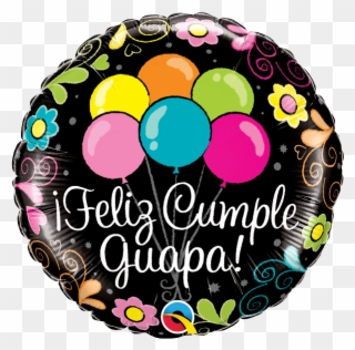 Globo Feliz Cumple Guapa - Feliz Cumpleaños Guapa Clipart