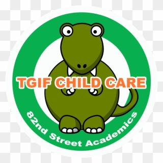 Logo Tgif Child Care-1 - Cartoon Tyrannosaurus Rex Dinosaur Shower Curtain Clipart
