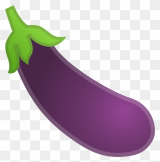 Eggplant Vector Emoji Image Royalty Free - Eggplant Emoji Clipart