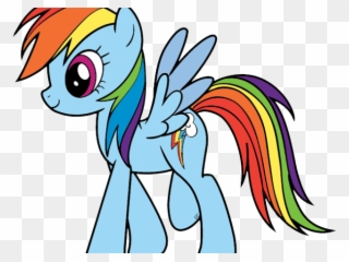 My Little Pony Clipart Artist - Rainbow Dash Colouring Pages - Png Download