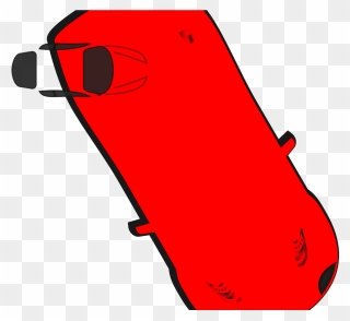 Cartoon Car From Top View Clipart
