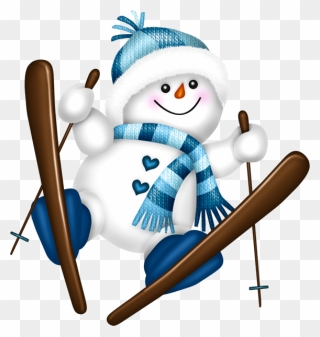 Cute Snowman Clipart Free - Png Download