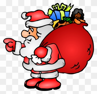 Santa Bag Clipart - Clip Art Christmas Secret Santa - Png Download