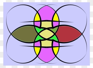 Spiro Curves Png Images - Stained Glass Clipart