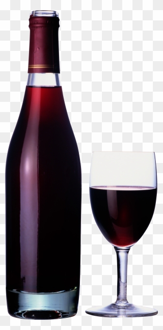 Wine Bottle Clip Art - Wine Bottle And Glass Png Transparent Png
