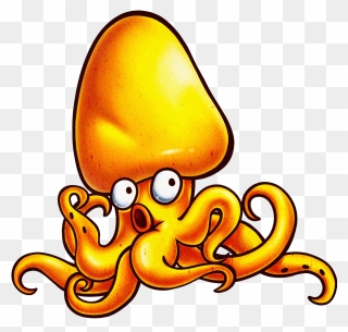 Foods Clipart Octopus - Kartun Cumi Cumi Lucu - Png Download